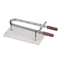 EMGA Hamklem RVS met marmer plateau | 45x27cm EMGA Hamklem RVS met marmer plateau | 45x27cm