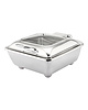 EMGA Chafing dish elektrisch RVS vierkant 5,5L | Incl. elektr. verhittingselement | 360W | 480x400x240(h)mm 