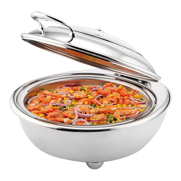Chafing dish elektrisch RVS rond 6,8L | Incl. elektr. verhittingselement | 360W | 510x450x250(h)mm