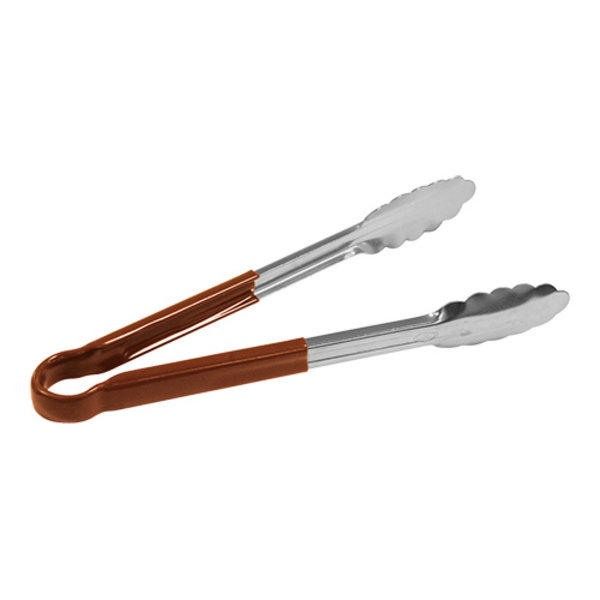 Serveertang | Bruin | RVS | Hittebestendig | Kunststof Handvat 230mm