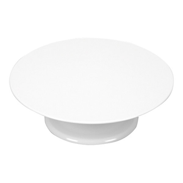Taartstandaard | Wit | Melamine | Draaivoet | Max. Ø320mm | Ø320x100(h)mm
