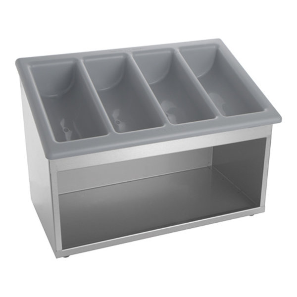 Buffetbestek + Servettenstandaard | RVS | Incl. Bestekbak | 530x320x400(h)mm