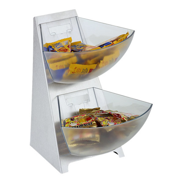 Buffetstandaard | RVS | 2 Kunststof Inzetten | 1+1L | 190x240x280(h)mm