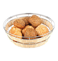 EMGA Broodmand | Polyrattan | Verchroomd | Rond | Ø400x80(h)mm 