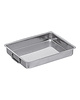 Pujadas Braadslede RVS | 11 liter | Met beweegbare zijgrepen | 500x350x70(h)mm 