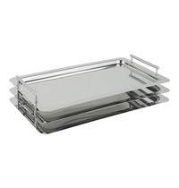 EMGA Serveerplateau stapelbaar RVS voorzien van handgrepen GN 1/1 | 530x325mm EMGA Serveerplateau stapelbaar RVS voorzien van handgrepen GN 1/1 | 530x325mm