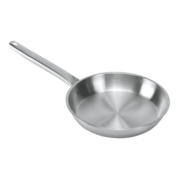 Lyonnaiserpan RVS | Met ophang oog | Ø24x4.6(h)cm