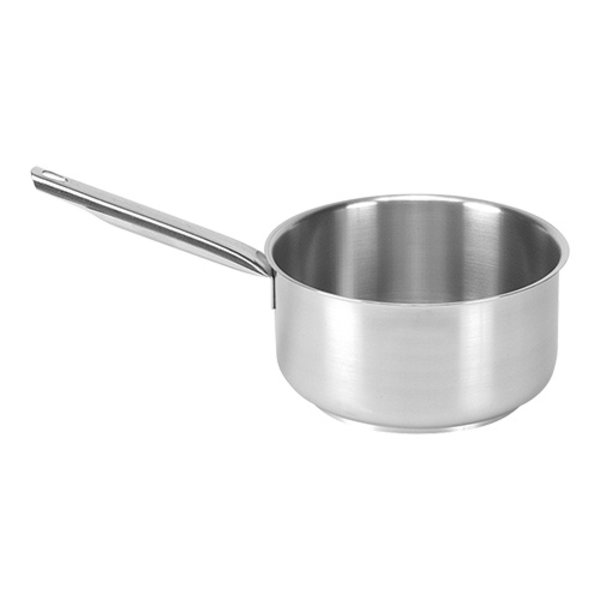 Steelpan RVS | 0,7 liter | Met RVS handgreep | Ø12x7(h)cm