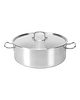 Pujadas Kookpan | INOX PRO | RVS | 4.3L | Div. Warmtebronnen | Incl. Deksel | Ø240x95(h)mm 