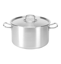 Pujadas Kookpan | INOX PRO | RVS | 20.2L | Div. Warmtebronnen | Incl. Deksel | Ø350x210(h)mm 