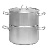 Pujadas Kookpan | INOX PRO | RVS | 15L | Div. Warmtebronnen | Incl. Deksel | Ø320x380(h)mm