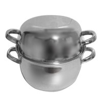 EMGA Mosselpan hoogglans RVS Ć22cm EMGA Mosselpan hoogglans RVS Ć22cm