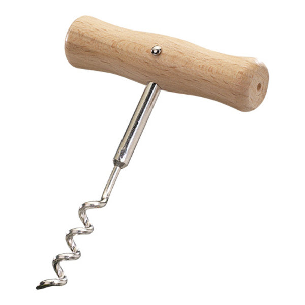 Kurkentrekker | Spiraal | Met Houten Greep | 120(l)mm