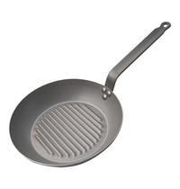 De Buyer Grillpan plaatstaal' geribbeld' rond Ø26cm