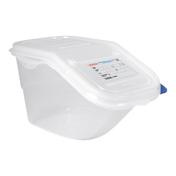Voedselcontainer stapelbaar en 2 openingen 7 liter | 1/3 GN | 200x395x200(h)mm