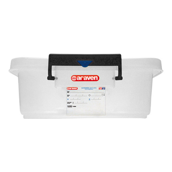 Voedselbak kunststof transparant incl deksel | 30 liter | 396x530x159(h)mm