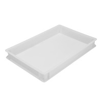 EMGA Pizzabol stapelbak wit kunststof 60x40x13(h)cm EMGA Pizzabol stapelbak wit kunststof 60x40x13(h)cm