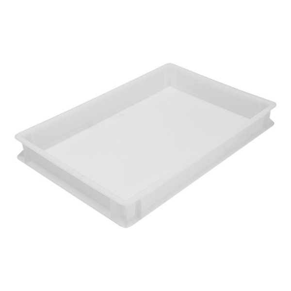 Pizzabol stapelbak wit kunststof 60x40x9(h)cm