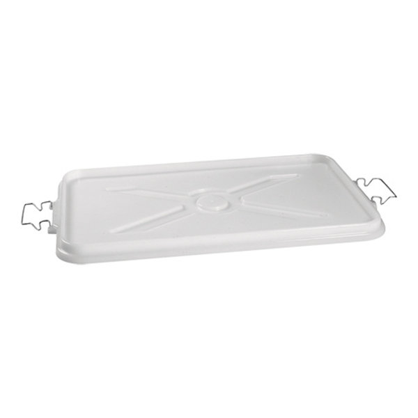 Stapelbak deksel kunststof met beugels 65x37x26(h)cm