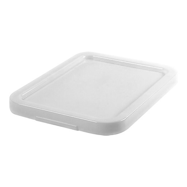Deksel wit kunststof voor stapelbak 39,5x29,5x16,5(h)cm