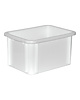 EMGA Stapelbak kunststof wit 15 liter 39,5x29,5x21,5(h)cm 