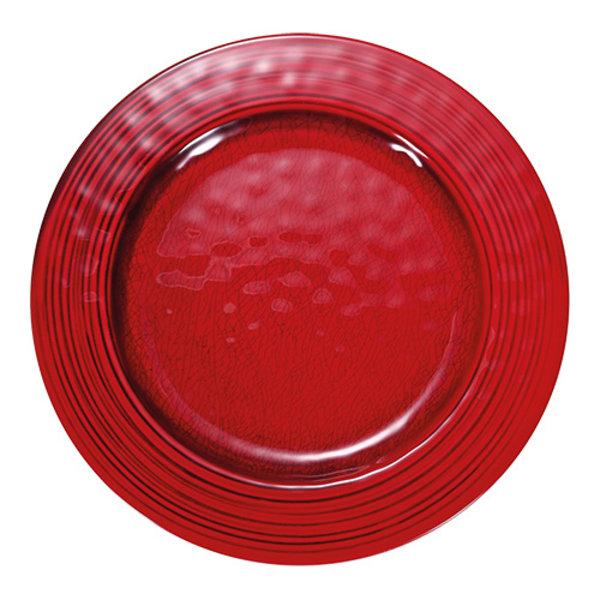 Bord | Melamine | Rood | Per Stuk | Ø220x25(h)mm