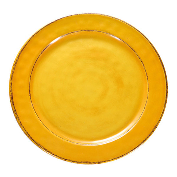 Bord | Melamine | Geel | Per Stuk | Ø220x25(h)mm