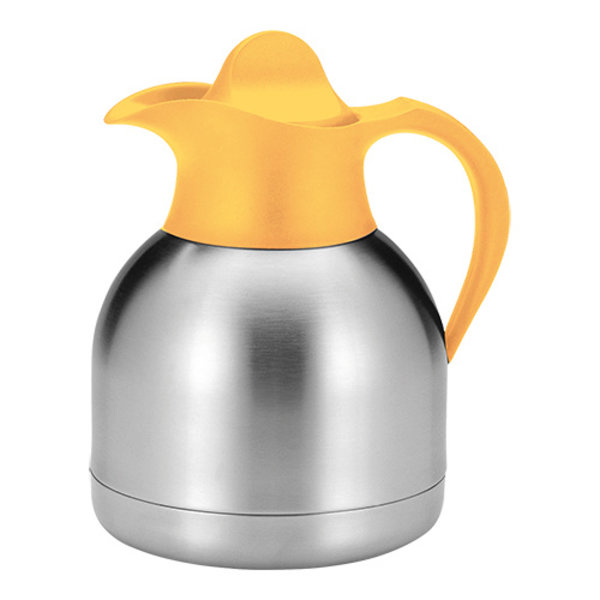 Isoleerkan | RVS | Dubbelwandig | Schroefdop + Uitschenktuit | 1L | 200(h)mm