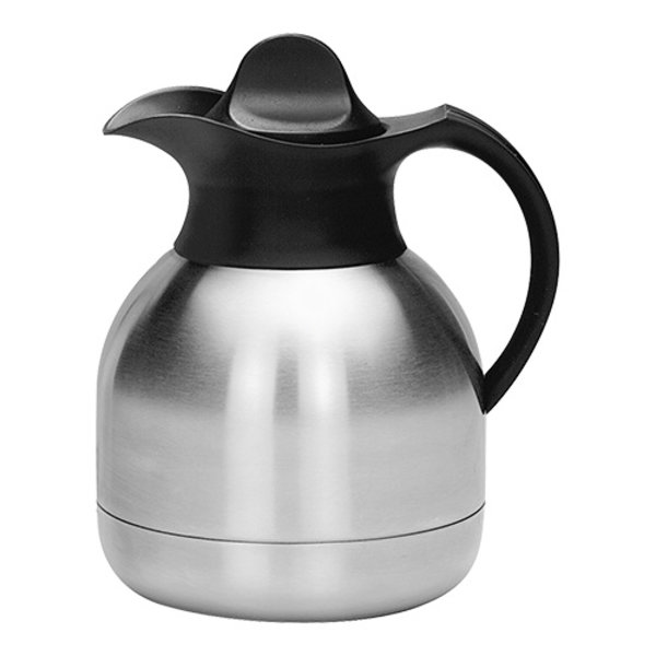 Isoleerkan | RVS | Dubbelwandig | Schroefdop + Uitschenktuit | 1L | 200(h)mm