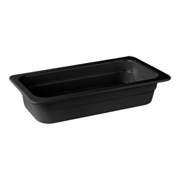 Gastronorm bak zwart melamine | 1/3 GN | 32,5x17,6x6,5(h)cm