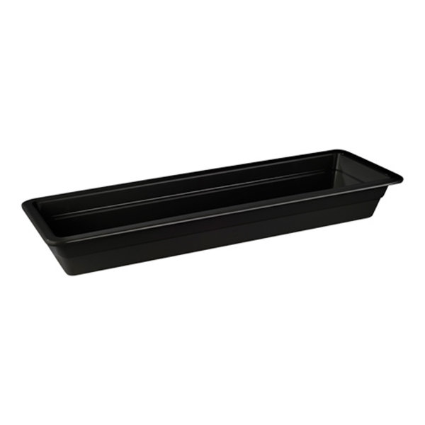 Gastronorm bak zwart melamine | 2/4 GN | 53x16,2x6,5(h)cm