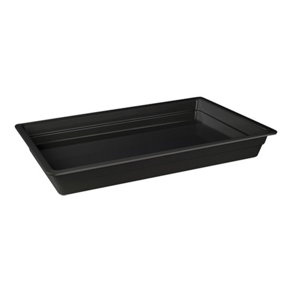 Gastronormd bak zwart melamine | 1/1 GN | 53x32,5x6,5(h)cm