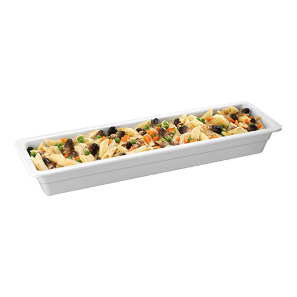 Gastronorm bak wit melamine | 2/4 GN | 53x16,2x2(h)cm