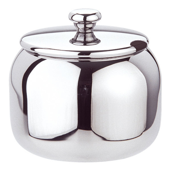 Suikerpot | RVS | Hoogglans | Gepolijst | Met Deksel | 0.35L | Ø90x80(h)mm