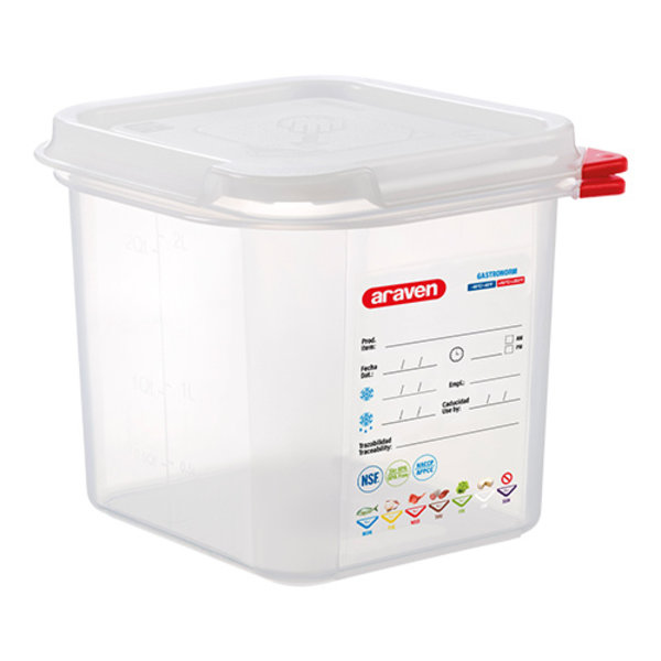 Voedseldoos | 2.6L | 1/6 GN | 176x162x150(h)mm