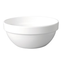 EMGA Serveerschaal | Melamine | Wit | 180cl | Per Stuk | Ø200x92(h)mm