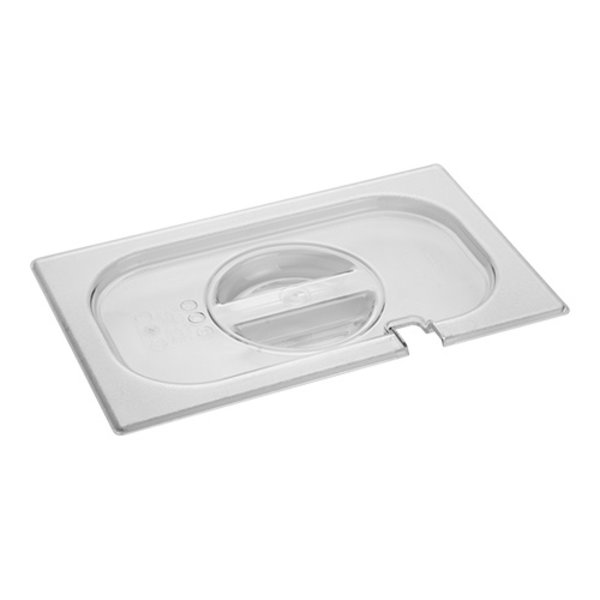 Gastronorm Deksel | Polycarbonaat | Lepel Uitsparing | 1/4 GN | 265x162mm