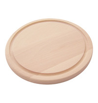 EMGA Serveer snijplank beukenhout met geul Ć35x2(h)cm EMGA Serveer snijplank beukenhout met geul Ć35x2(h)cm