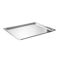 EMGA Gastronorm bak RVS | 2/1GN met vlakke rand en mat | 650x530x20(h)mm EMGA Gastronorm bak RVS | 2/1GN met vlakke rand en mat | 650x530x20(h)mm