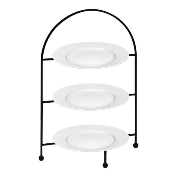 Etagère | Metaal | 3x Ø265mm | Incl. Borden | Hoogte 440mm