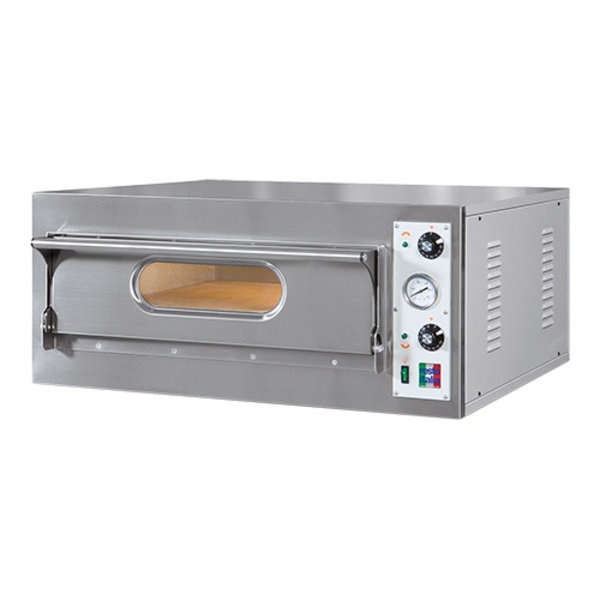 Pizza oven | 1x4  Ø33cm |4,7kW | Met chamotte bodem | 930x980x410(h)mm
