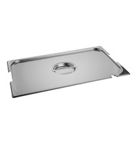 CaterChef Gastronorm Deksel | RVS | Lepel + Greepuitsparing | 1/1 GN | 530x325mm
