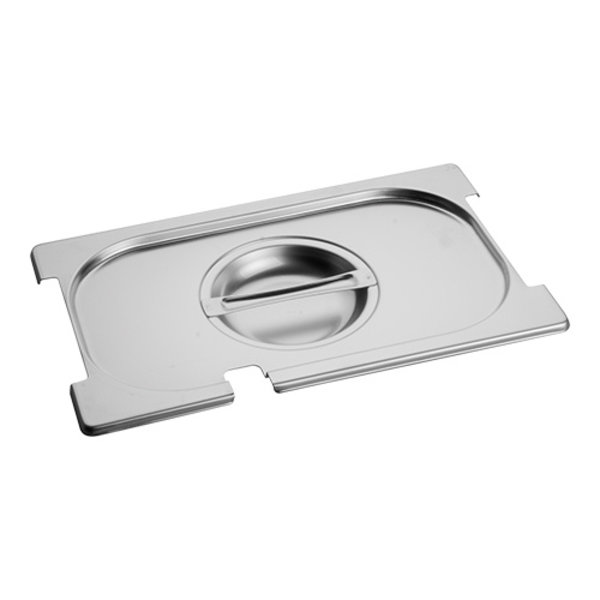Gastronorm Deksel | RVS | Lepel + Greep Uitsparing | 1/4 GN | 265x162mm