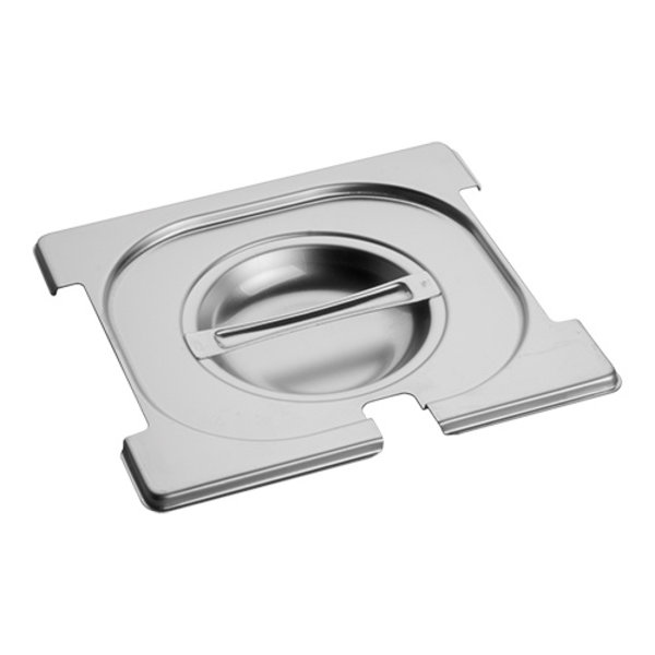 Gastronorm Deksel | RVS | Lepel + Greep uitsparing | 1/6 GN  | 176x162mm