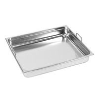 CaterChef Gastronorm bak RVS met grepen | 58 liter | 2/1GN | 650x530x200(h)mm