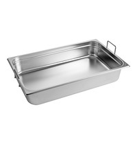 CaterChef Gatronorm bak RVS met grepen | 13,7 liter | 1/1GN | 530x325x100(h)mm