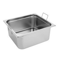 CaterChef Gastronorm bak RVS met grepen | 13 liter | 2/3GN | 354x325x150(h)mm