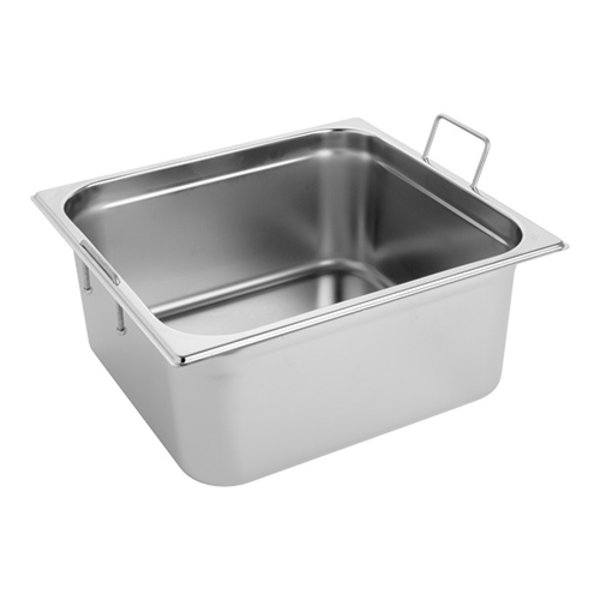 Gastronorm bak RVS met grepen | 13 liter | 2/3GN | 354x325x150(h)mm