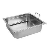 EMGA Gastronorm bak RVS met verzonken grepen | 2/3GN | 354x325x100(h)mm EMGA Gastronorm bak RVS met verzonken grepen | 2/3GN | 354x325x100(h)mm