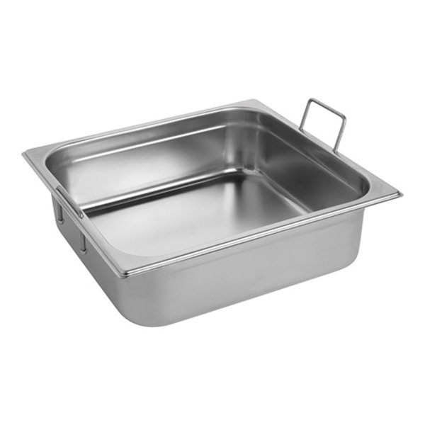 Gastronorm bak RVS met grepen | 9 liter | 2/3GN | 354x325x100(h)mm